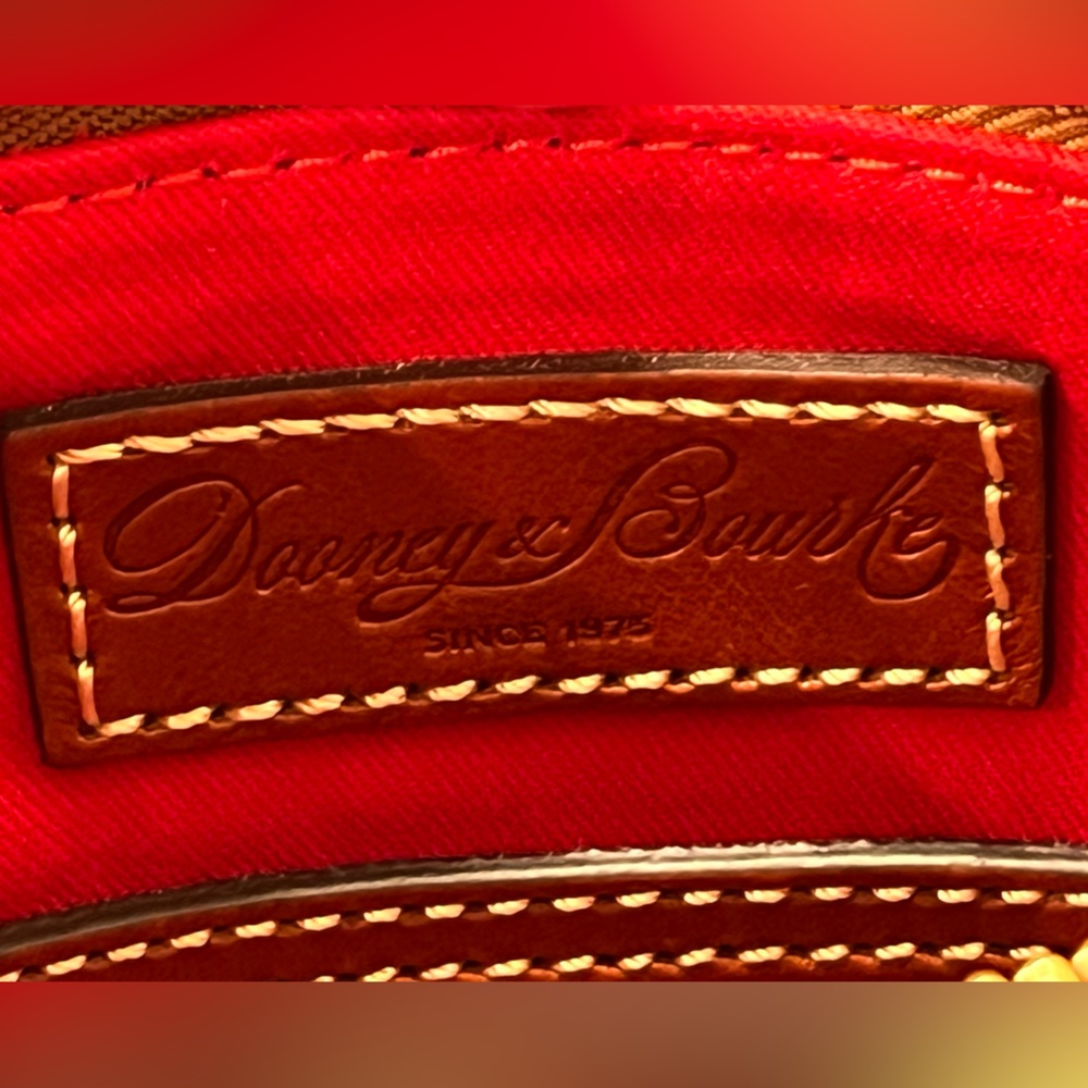 Dooney & Bourke Suede Letter Carrier Crossbody Bag NWT - Picture 10 of 12